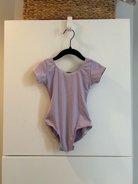 Elowel Girls Lavender Short Sleeve Leotard - Size 2-4 - Dance, Ballet